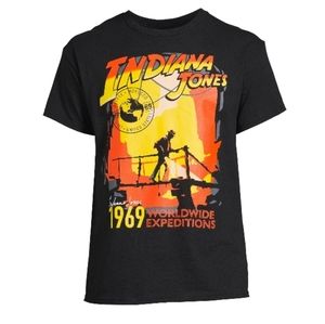 Mens Indiana Jones Short Sleeve Graphic Tee